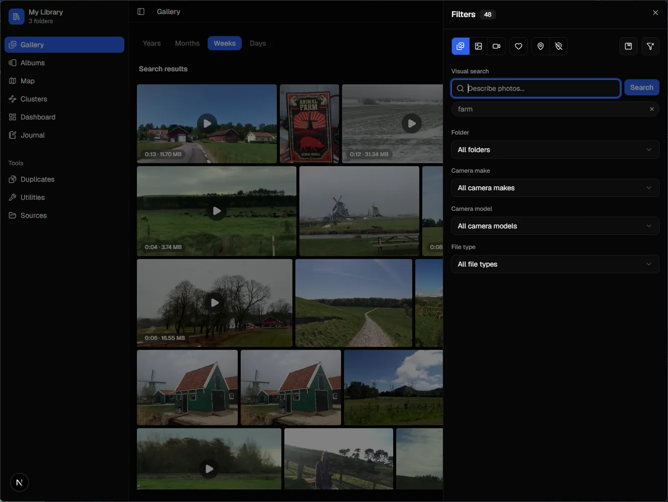 Filters applied across views